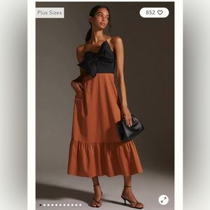 Hatch x Anthropologie Bow-Tie Maxi Dress